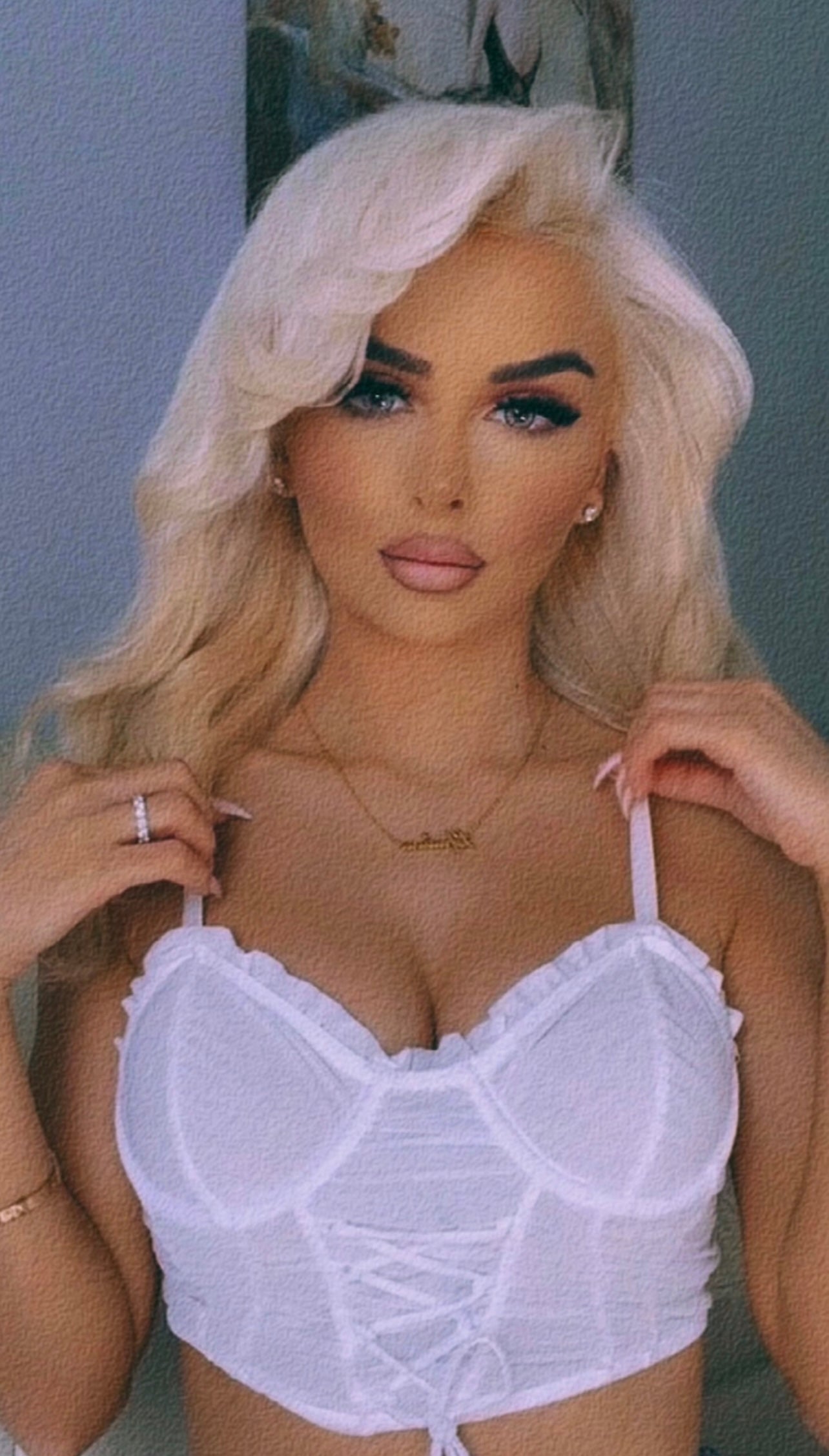Barbie White Top S