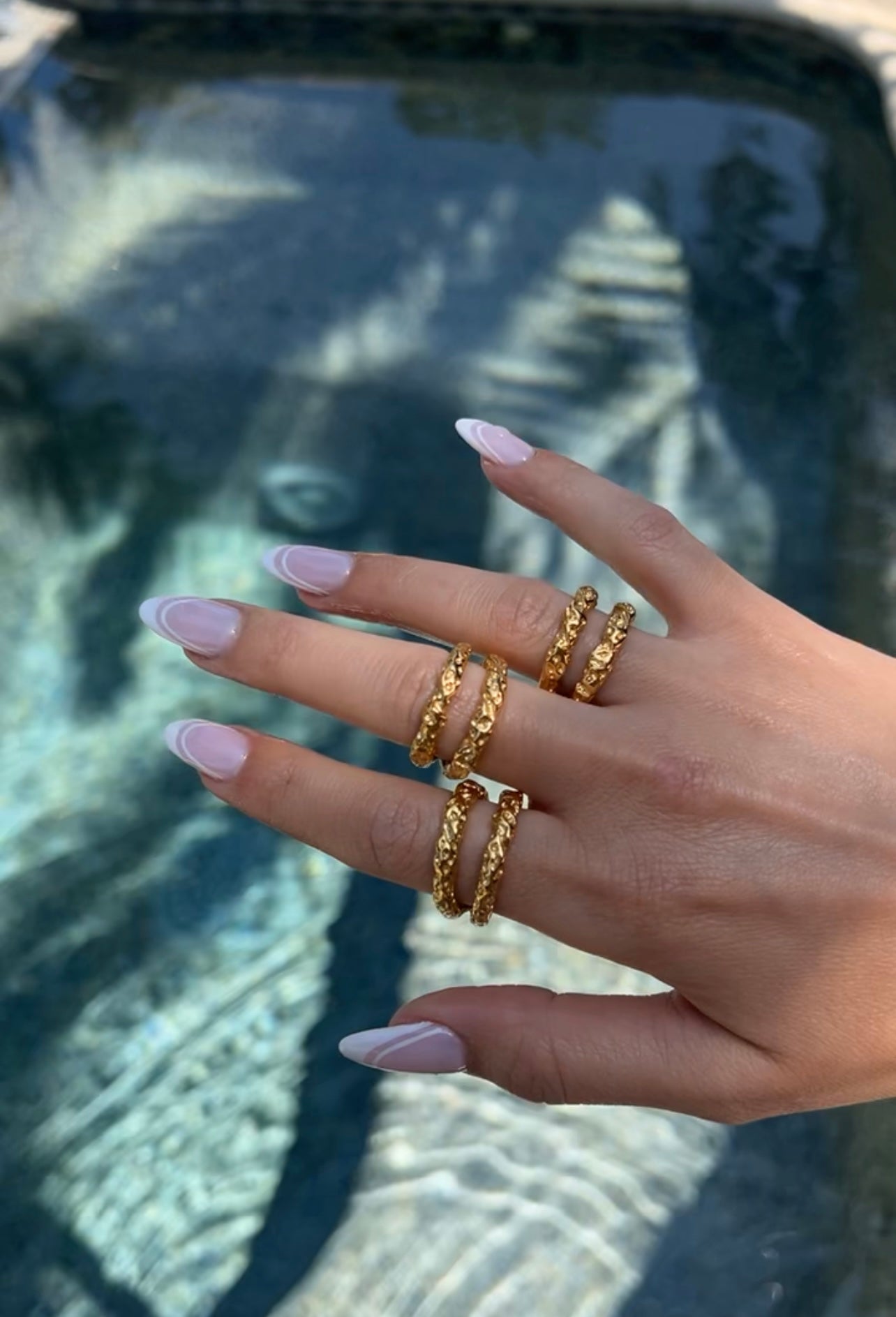 Double Band Gold Ring
